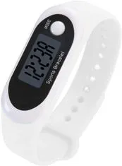 INTEREST Chytré sportovní hodinky Smart Step - Krokoměr a další. Bílé.