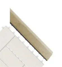 G21 Přechodová lišta Cumaru pro WPC dlaždice, 38,5 x 7,5 cm rohová (pravá)