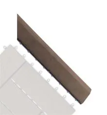 G21 Přechodová lišta Indický teak pro WPC dlaždice, 38,5 x 7,5 cm rohová (pravá)