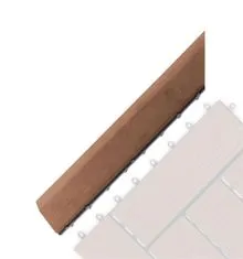 G21 Přechodová lišta Třešeň pro WPC dlaždice, 38,5 x 7,5 cm rohová (levá)