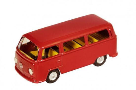 KOVAP Auto VW mikrobus T2 červený kov 12cm v krabičce