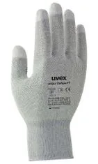 Uvex Rukavice Unipur carbon FT vel. 10 /citlivé antist. pro přesné práce s elektronickými součástkami / prsty pokryté uh