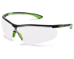 Brýle straničkové Sportstyle, PC čirý/2C-1,2; sv. excellence / lehké / sportovní design / barva černá, limetková