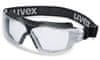 Uvex Brýle uzavřené Pheos cx2 sonic, PC čirý/UV 2C-1,2; SV extreme /lehké (34g) /rám. bílý, černý