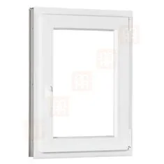 TROCAL Plastové okno | 80 x 120 cm (800 x 1200 mm) | bílé | otevíravé i sklopné | pravé