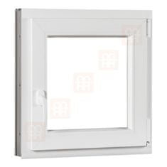 TROCAL Plastové okno | 120 x 90 cm (1200 x 900 mm) | bílé | otevíravé i sklopné | pravé