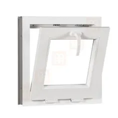 TROCAL Plastové okno | 50x50 cm (500x500 mm) | bílé | sklopné