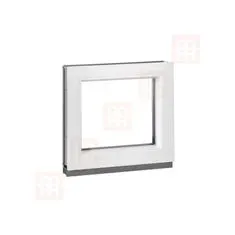TROCAL Plastové okno | 40x40 cm (400x400 mm) | bílé | fixní (neotvíravé)