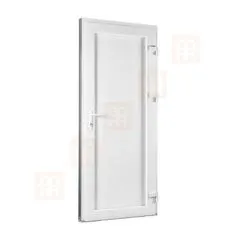 TROCAL Plastové dveře | 90x205 cm (900x2050 mm) | bílé | prosklenné | pravé