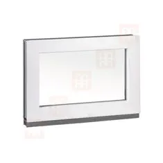 TROCAL Plastové okno | 60x40 cm (600x400 mm) | bílé | fixní (neotvíravé)