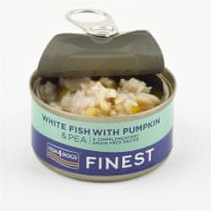 Fish4Dogs Konzerva pro psy Finest bílá ryba s dýní a hráškem 85 g