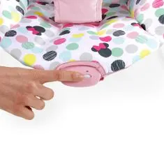 Disney Baby Lehátko vibrující Minnie Mouse Spotty Dotty 0m+ do 9 kg