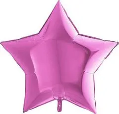 Grabo Nafukovací balónek růžová hvězda 91 cm -
