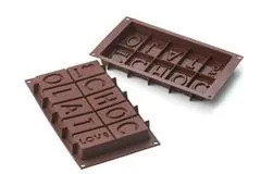 Silikomart Silikonová forma na čokoládu I LOVE CHOCOLATE -