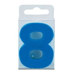 Staedtler Svíčka ve tvaru číslice 8 - mini, modrá - Stadter