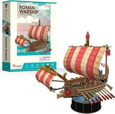 CubicFun  3D puzzle Římská válečná loď 85 dílků