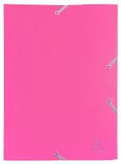 Exacompta spisové desky s gumičkou - růžové