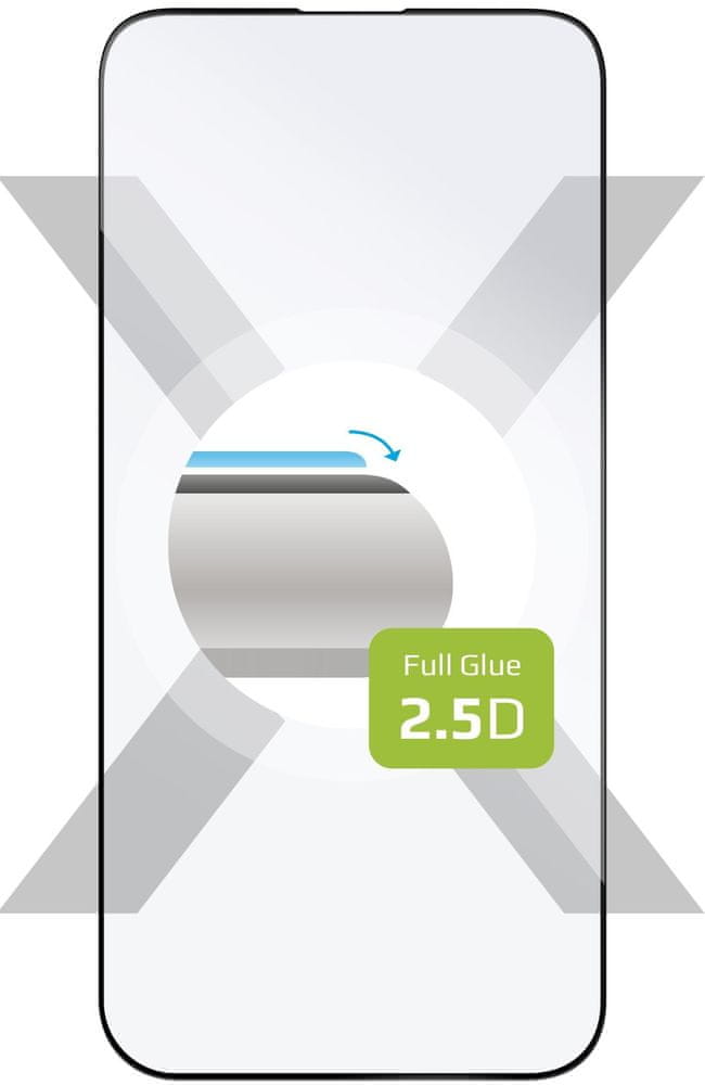 Levně FIXED Ochranné tvrzené sklo Full-Cover pro Apple iPhone 14 Pro Max, lepení přes celý displej, FIXGFA-931-BK, černé