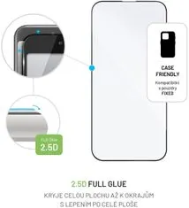 FIXED Ochranné tvrzené sklo Full-Cover pro Apple iPhone 14 Pro, lepení přes celý displej, FIXGFA-930-BK, černé