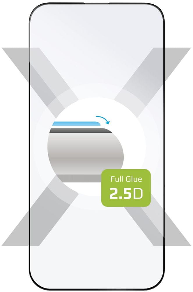 Levně FIXED Ochranné tvrzené sklo Full-Cover pro Apple iPhone 14 Pro, lepení přes celý displej, FIXGFA-930-BK, černé
