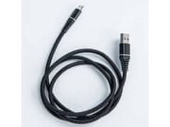 Bomba USB Data kabel extra ohebný micro USB 1M Barva: Bílá