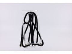 Bomba Zadní transparentní obal s černou šňůrkou Neck Strap pro iPhone Model: iPhone XR