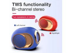 Bomba Designový bluetooth reproduktor s FM, SD, AUX, USB, HandsFree X6 Barva: Modrá