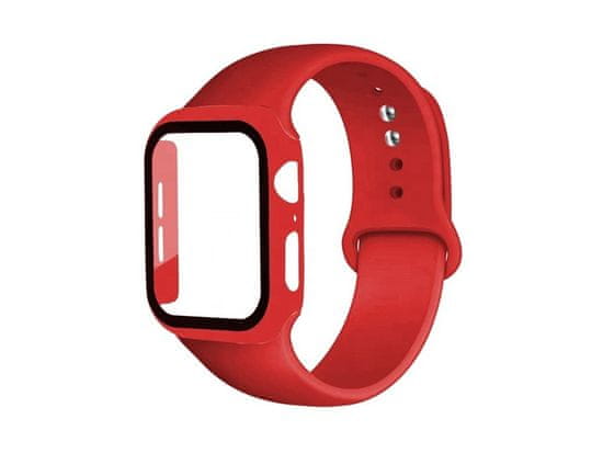 Bomba 3v1 Ochranné pouzdro + Silikonový řemínek pro Apple Watch , Velikost Apple Watch jednotlivě: 44MM