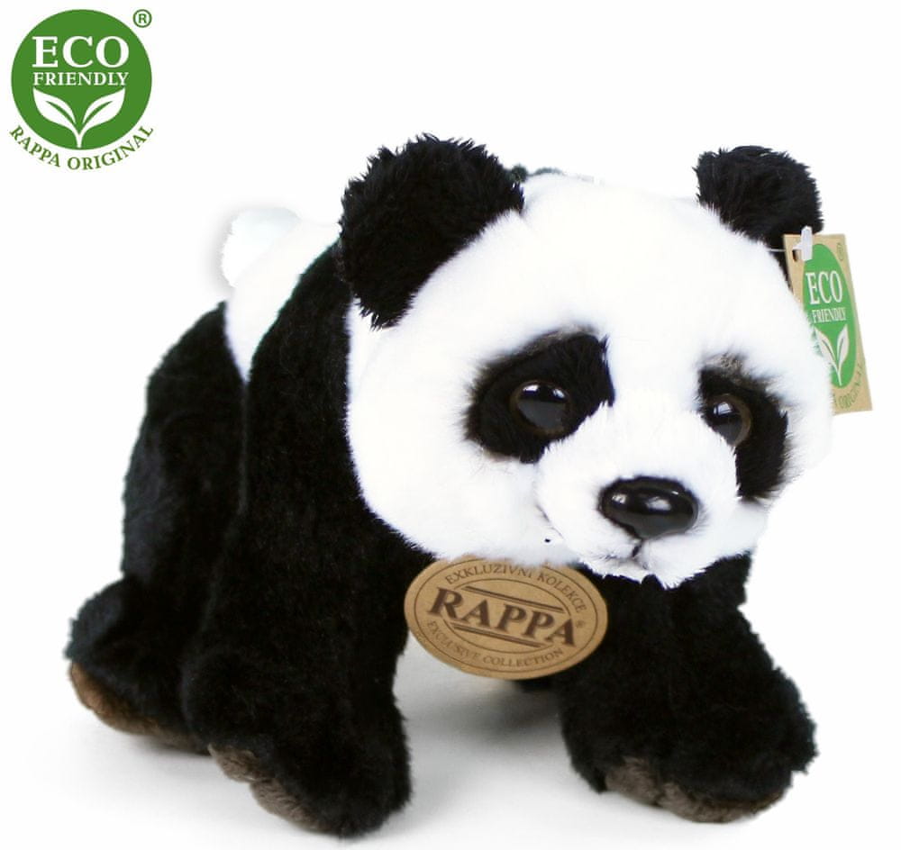 Rappa Plyšová panda sedící nebo stojící 22 cm, ECO-FRIENDLY