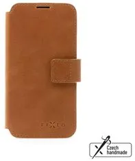 FIXED Kožené pouzdro typu kniha ProFit pro Apple iPhone 14 Pro, FIXPFIT2-930-BRW, hnědé