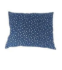 ShopTex Dekorační polštář bílé hvězdičky na modré 40 x 30 cm