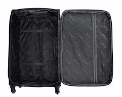 Solier Velký cestovní kufr XL STL1651 soft černá/červená
