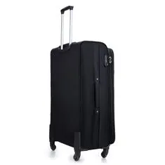 Solier Velký cestovní kufr L STL1651 soft černá/červená