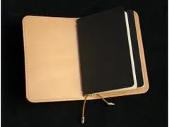 TLW Luxusní kožený zápisník ve stylu Midori hořčicový velikost Moleskine S