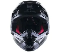 Alpinestars Motokrosová helma S-M10 Supertech Solid black/glossy carbon vel. XL