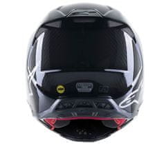 Alpinestars Motokrosová helma S-M10 Supertech Solid black/glossy carbon vel. XL