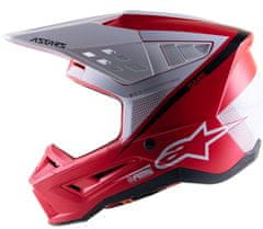 Alpinestars Motokrosová helma S-M5 Rayon red/white matt vel. S
