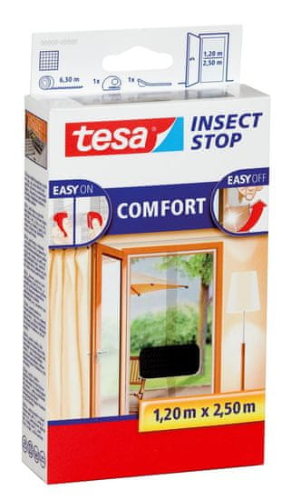 Tesa Insect Stop síť proti hmyzu Comfort do dveří 2×0,65×2,50 m antracitová 55910-00021-00
