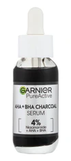Garnier 30ml pure active aha + bha charcoal serum