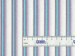 Mirtex Látka FLANEL 150 (11581-1 pruhy pyžamo) 150cm zbytková metráž