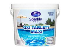 Sparkly POOL Oxi kyslíkové tablety do bazénu MAXI 200g 3 kg