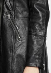 Gipsy Dámský černý kožený kabát GWCARO - velké velikosti