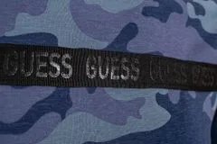Guess Guess pánské tričko modré maskáčové s nápisy Velikost: L