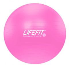 LIFEFIT Gymnastický míč LIFEFIT ANTI-BURST 55 cm, růžový