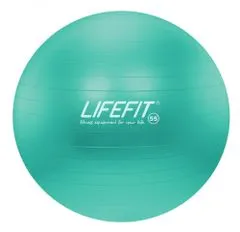 LIFEFIT Gymnastický míč LIFEFIT ANTI-BURST 55 cm, tyrkysový