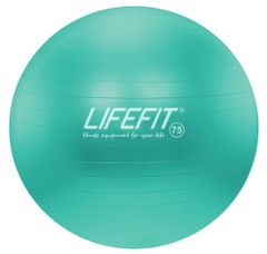 LIFEFIT Gymnastický míč LIFEFIT ANTI-BURST 75 cm, tyrkysový