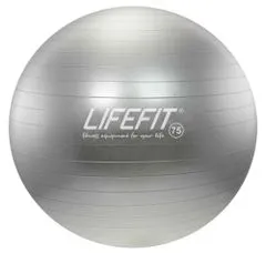 LIFEFIT Gymnastický míč LIFEFIT ANTI-BURST 75 cm, stříbrný