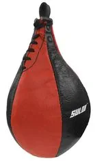 Sulov Boxovací hruška SPLIT SULOV, štípaná kůže černo-červená