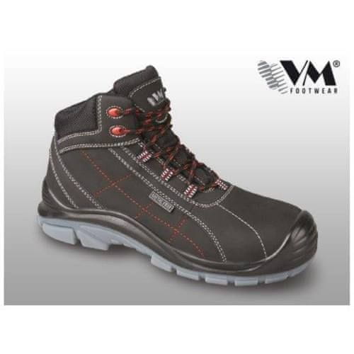 VM Footwear Obuv kotníková bezpečnostní celokožená OXFORD 5130-S3 NON METALIC v.44