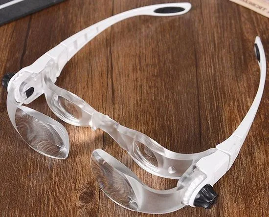 HADEX Zvětšovací brýle s lupou, zvětšení 2-4x